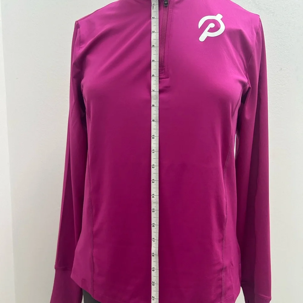 Peloton Women's Magenta Quarter-Zip Sweatshirt - Picture 6 of 12